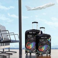 Polynesian Cancers Awareness Luggage Cover Hummingbird - Fly High Until We Meet Again