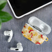 Beige Palaka Hawaii Aloha AirPods Case Koi Pond Mix Ilima Flowers LT7 - Polynesian Pride