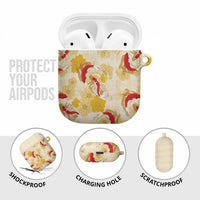 Beige Palaka Hawaii Aloha AirPods Case Koi Pond Mix Ilima Flowers LT7 - Polynesian Pride