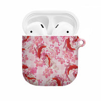 Pink Palaka Hawaii Aloha AirPods Case Koi Pond Mix Sakura LT7 Pink - Polynesian Pride