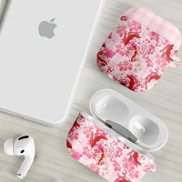 Pink Palaka Hawaii Aloha AirPods Case Koi Pond Mix Sakura LT7 - Polynesian Pride