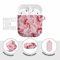 Pink Palaka Hawaii Aloha AirPods Case Koi Pond Mix Sakura LT7 - Polynesian Pride