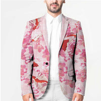 Pink Palaka Hawaii Aloha Blazer Koi Pond Mix Sakura - Polynesian Pride