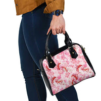 Pink Palaka Hawaii Aloha Shoulder Handbag Koi Pond Mix Sakura LT7 - Polynesian Pride