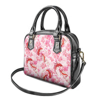 Pink Palaka Hawaii Aloha Shoulder Handbag Koi Pond Mix Sakura LT7 - Polynesian Pride
