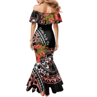 Hawaii Valentine Mermaid Dress Plumeria Aloha Wau Ia Oe LT7 - Polynesian Pride