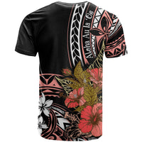 Hawaii Valentine T Shirt Plumeria Aloha Wau Ia Oe LT7 - Polynesian Pride