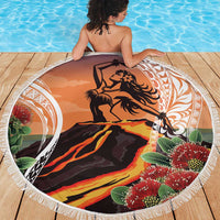 Hawaii Women's Day Tribal Beach Blanket Pele Honua Mea LT7 - Polynesian Pride