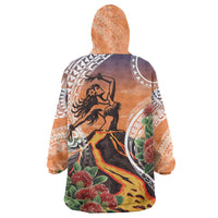 Hawaii Women's Day Tribal Wearable Blanket Hoodie Pele Honua Mea LT7 - Polynesian Pride