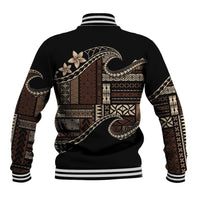 Samoa Siapo Mamanu Baseball Jacket Waves Motifs LT7 - Polynesian Pride
