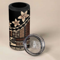 Samoa Siapo Mamanu 4 in 1 Can Cooler Tumbler Waves Motifs LT7 - Polynesian Pride