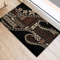 Samoa Siapo Mamanu Rubber Doormat Waves Motifs