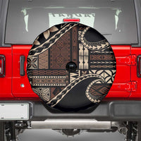 Samoa Siapo Mamanu Spare Tire Cover Waves Motifs