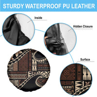 Samoa Siapo Mamanu Spare Tire Cover Waves Motifs