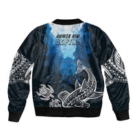 World Ocean Day Pasifika Bomber Jacket Awaken New Depths LT7 - Polynesian Pride