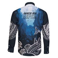 World Ocean Day Pasifika Family Matching Off Shoulder Short Dress and Hawaiian Shirt Awaken New Depths LT7 - Polynesian Pride