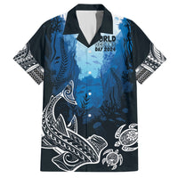 World Ocean Day Pasifika Hawaiian Shirt Awaken New Depths LT7 Blue - Polynesian Pride