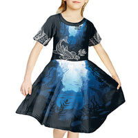 World Ocean Day Pasifika Kid Short Sleeve Dress Awaken New Depths