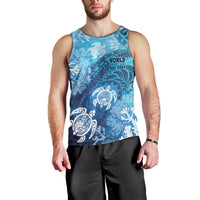 Hawaii World Ocean Day Men Tank Top Kakau Turtles LT7 - Polynesian Pride