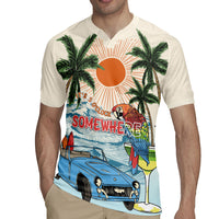 Summer Holiday It's 5 o'clock Somewhere Vintage Hawaii Rugby Jersey