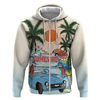 Summer Holiday It's 5 o'clock Somewhere Vintage Hawaii Zip Hoodie