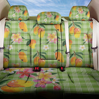 Aloha Hawaii Palaka Print Mango Plumeria Back Car Seat Cover Cool Mint