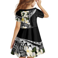 Aloha Hawaii Festive Kid Short Sleeve Dress Frangipani Lace Classic