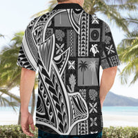Samoa Tapa Hawaiian Shirt Siapo Mix Tatau Patterns - Black LT7 - Polynesian Pride