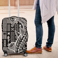 Samoa Tapa Luggage Cover Siapo Mix Tatau Patterns - Black LT7 Black - Polynesian Pride