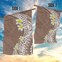 Hawaii Aloha Garden Flag Plumeria Vintage - Brown LT7 - Polynesian Pride