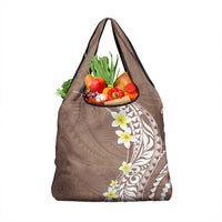 Hawaii Aloha Grocery Bag Plumeria Vintage - Brown