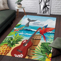 Aloha Honolulu Festival Area Rug Ukulele By The Shore LT7 Art - Polynesian Pride