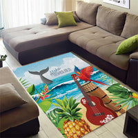 Aloha Honolulu Festival Area Rug Ukulele By The Shore LT7 - Polynesian Pride