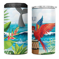 Aloha Honolulu Festival 4 in 1 Can Cooler Tumbler Ukulele By The Shore LT7 One Size: 16 oz Art - Polynesian Pride