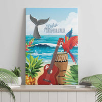 Aloha Honolulu Festival Canvas Wall Art Ukulele By The Shore LT7 - Polynesian Pride