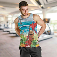Aloha Honolulu Festival Men Tank Top Ukulele By The Shore LT7 Art - Polynesian Pride