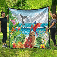 Aloha Honolulu Festival Quilt Ukulele By The Shore