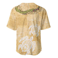 Aloha Honolulu Festival Baseball Jersey Hawaii Kapa Mix Flowers Lei LT7 - Polynesian Pride