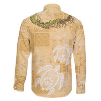 Aloha Honolulu Festival Family Matching Puletasi and Hawaiian Shirt Hawaii Kapa Mix Flowers Lei