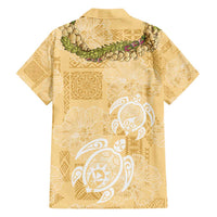 Aloha Honolulu Festival Hawaiian Shirt Hawaii Kapa Mix Flowers Lei LT7 - Polynesian Pride