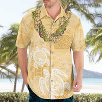 Aloha Honolulu Festival Hawaiian Shirt Hawaii Kapa Mix Flowers Lei LT7 - Polynesian Pride