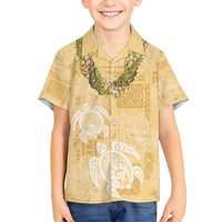 Aloha Honolulu Festival Hawaiian Shirt Hawaii Kapa Mix Flowers Lei LT7 - Polynesian Pride