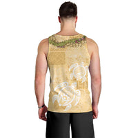 Aloha Honolulu Festival Men Tank Top Hawaii Kapa Mix Flowers Lei LT7 - Polynesian Pride