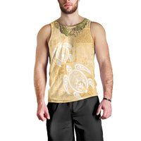 Aloha Honolulu Festival Men Tank Top Hawaii Kapa Mix Flowers Lei LT7 - Polynesian Pride