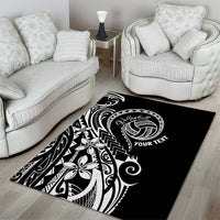 Polynesia Beach Volleyball Personalized Area Rug Basic