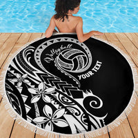 Polynesia Beach Volleyball Personalized Beach Blanket Basic LT7 - Polynesian Pride