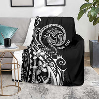 Polynesia Beach Volleyball Personalized Blanket Basic