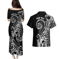 Polynesia Beach Volleyball Personalized Couples Matching Puletasi and Hawaiian Shirt Basic LT7 - Polynesian Pride