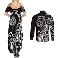 Polynesia Beach Volleyball Personalized Couples Matching Summer Maxi Dress and Long Sleeve Button Shirt Basic LT7 - Polynesian Pride