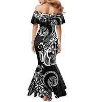 Polynesia Beach Volleyball Personalized Family Matching Mermaid Dress and Hawaiian Shirt Basic